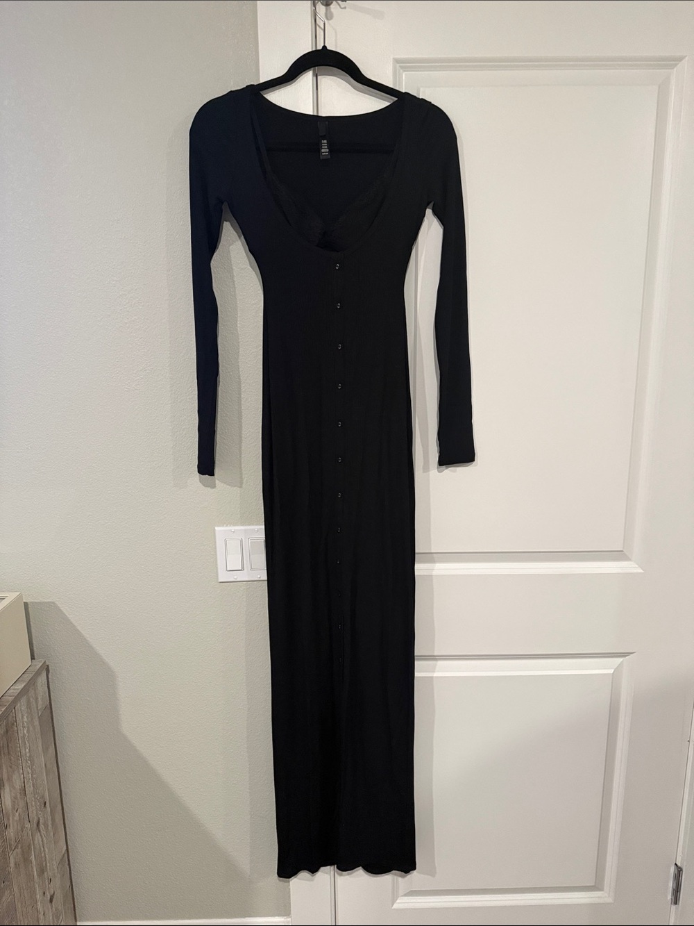 SKIMS long sleeve dress with bralette
